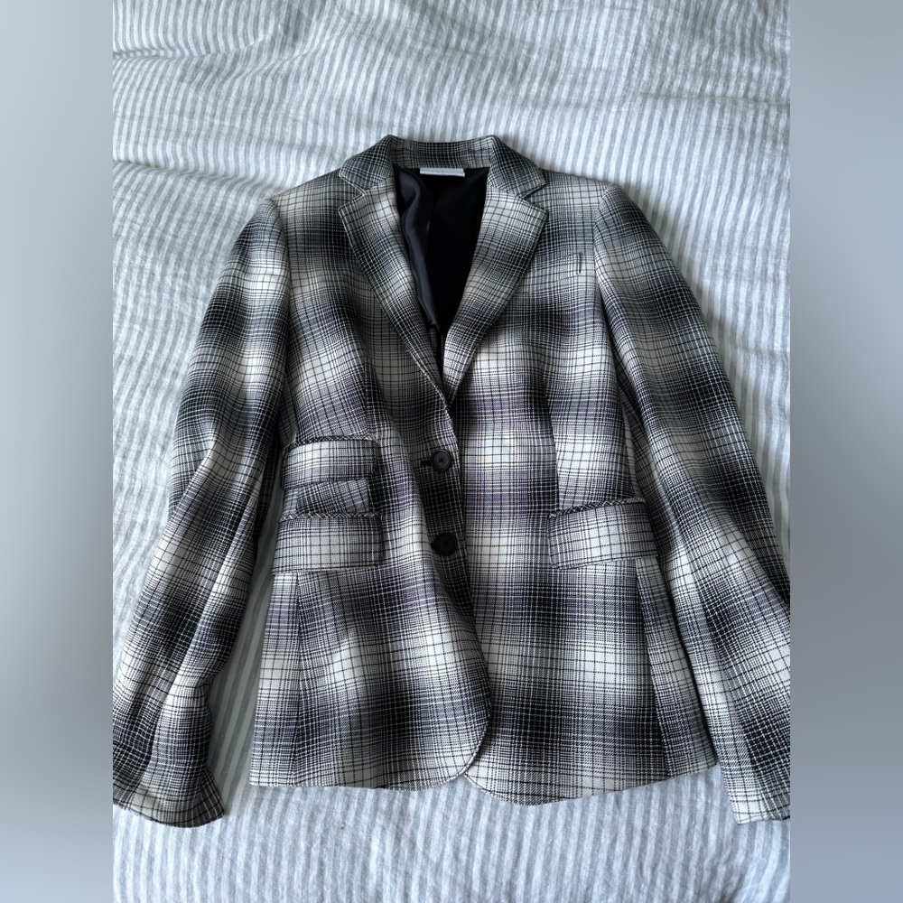 Akris Punto Plaid Women's Blazer Jacket